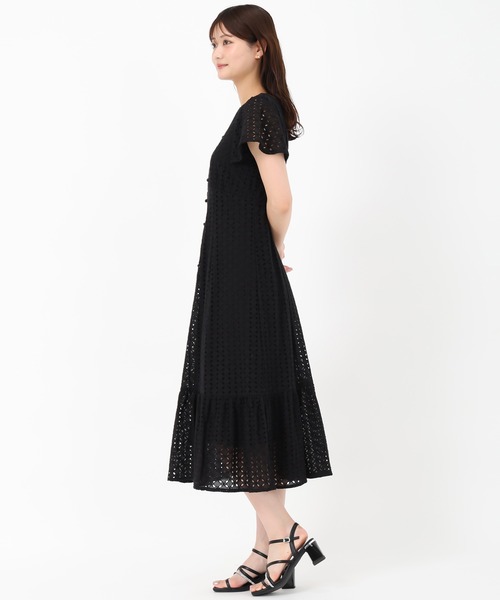 「MISCH MASCH」 半袖ワンピース S ホワイト レディース_画像4