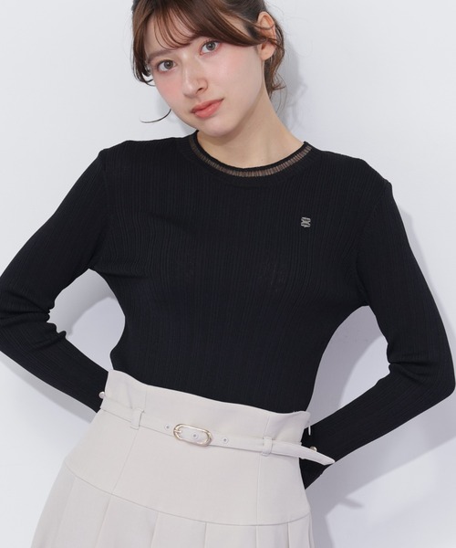 JILLSTUART - 美品 ジルスチュアート JILLSTUART ショート丈長袖ニット レディース FR JILL by JILL STUART（ジルバイジルスチュアート） ニット セーター 袖