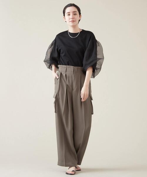 「martinique」 7分袖カットソー FREE ホワイト レディース_画像8