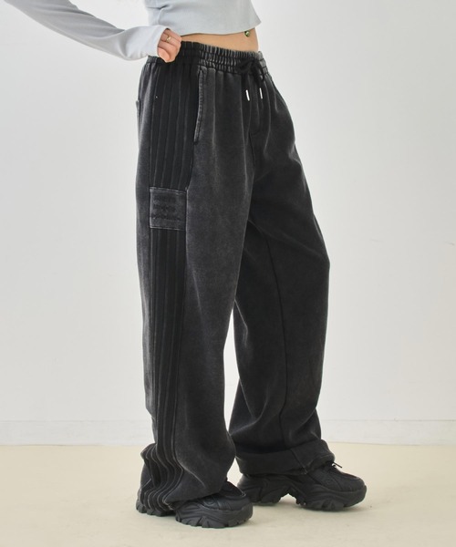 ANAP（アナップ） ワイドパンツ スウェットパンツ ジャージ ウォッシュ