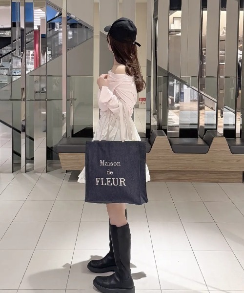 Maison de FLEUR（メゾンドフルール） トートバッグ デニムブランド