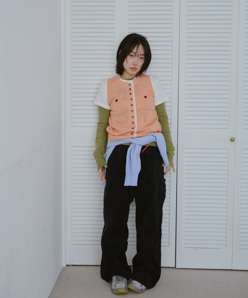 common gull products. ベスト ジレ ひそやかなニットベスト