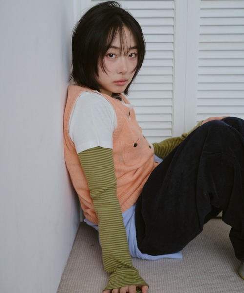 common gull products. ベスト ジレ ひそやかなニットベスト