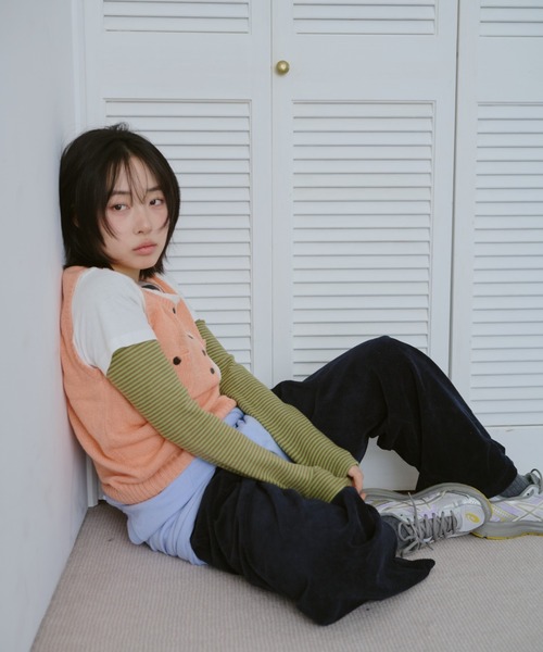 common gull products. ベスト ジレ ひそやかなニットベスト