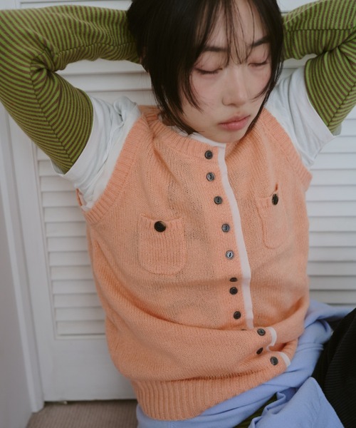 common gull products. ベスト ジレ ひそやかなニットベスト