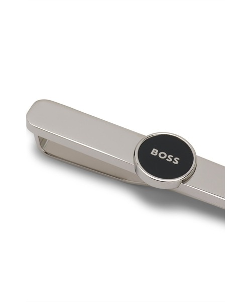 BOSS（HUGO BOSS） ネクタイピン ブラス ラウンドロゴ ディテール