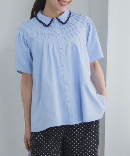 Sono（ソーノ） ブラウス シャツ 「SONO/ソーノ」ラジアルウェーブエン