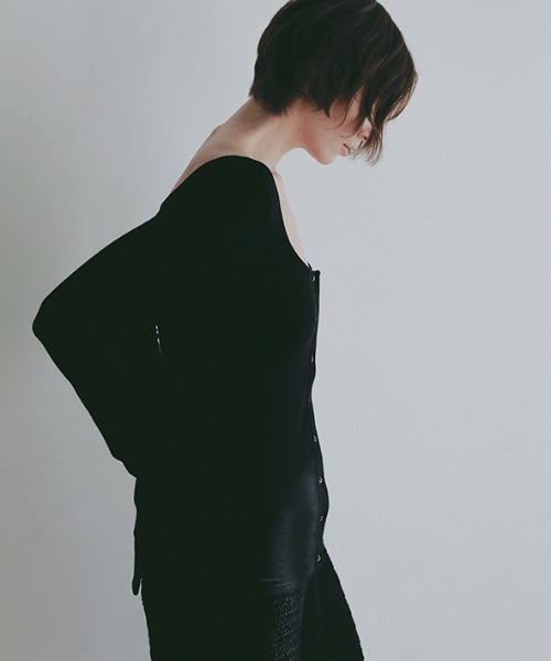 tシャツ バトーネックカットプルオーバー レディースの画像