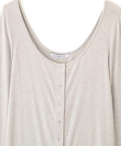 tシャツ バトーネックカットプルオーバー レディースの画像
