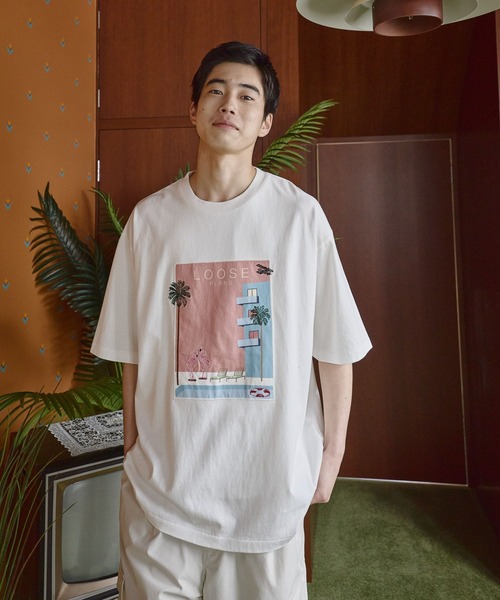 niko and…（ニコアンド） tシャツ 半袖 クラフトリゾートプリントT