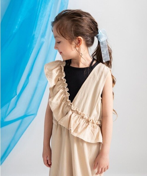 サロペット・オーバーオール・オールインワン KIDILL check pleats skirt branshes（ブランシェス） サロペット オーバーオール 「プチレディ
