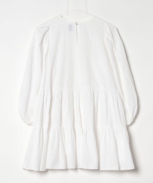 「U by SPICK&SPAN」 長袖チュニック - ホワイト レディース_画像2