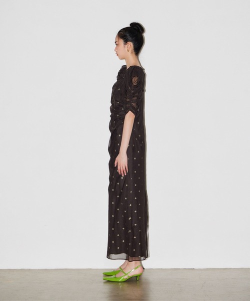 パーティードレス ドレス ドットレイヤードドレス / dot layered dress