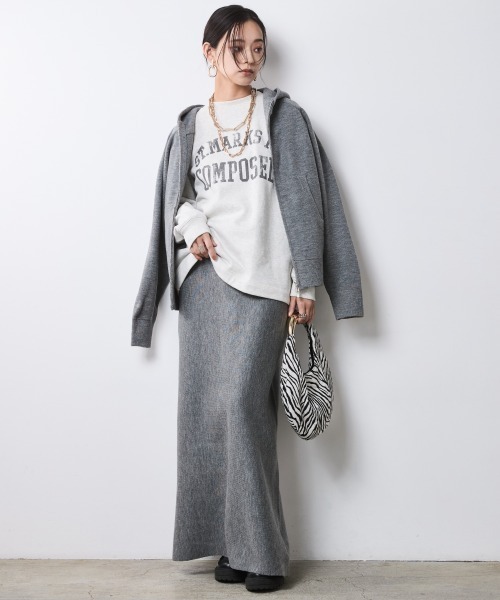 「CHIC STYLE」 スウェットカットソー 5L オートミール レディース_画像2