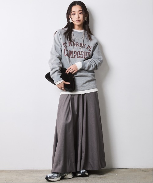 「CHIC STYLE」 スウェットカットソー 5L オートミール レディース_画像8