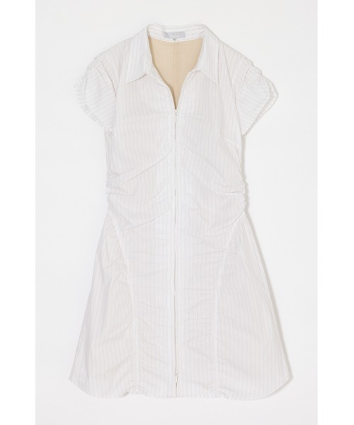 MOUSSY（マウジー） ワンピース 半袖 GATHER SHIRT MINI ドレス