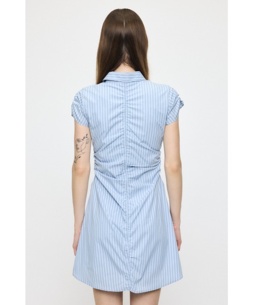 MOUSSY（マウジー） ワンピース 半袖 GATHER SHIRT MINI ドレス