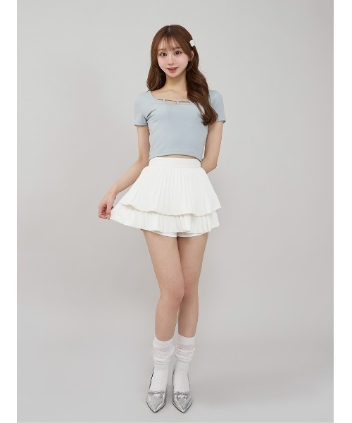 Darich（ダーリッチ） 半袖Tシャツ FREE サックスブルー レディース
