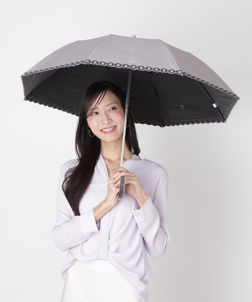 新品　フルラ　折りたたみ傘　晴雨兼用　UV加工 FURLA（フルラ） 日傘 折りたたみ傘 折り畳み 遮光100％ UV100％ 晴雨
