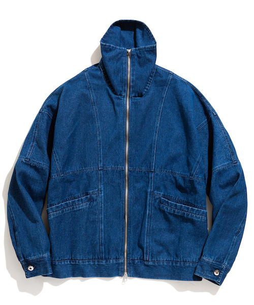 rehacer（レアセル） ジャケット Gジャン : High-necked Denim Jacket 