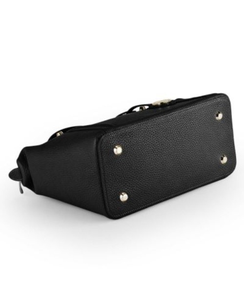 美品✨PELLE MORBIDA　VELA ヴェーラ　ハンドバッグ　シボ革　黒 PELLE MORBIDA ハンドバッグ VELA（ヴェーラ）手提げバッグ
