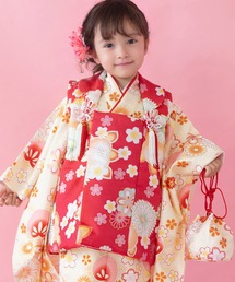KYOETSU（京越） 着物 被布セット 七五三 3歳 女の子 9点セット C