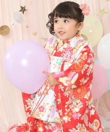 KYOETSU 着物 3歳七五三着物9点セット華やかC キッズ 子供