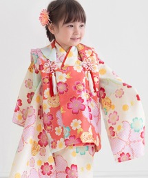 KYOETSU（京越） 着物 被布セット 七五三 3歳 女の子 9点セット C