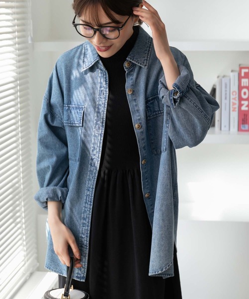 Edit Sheen（エディットシーン） シャツ ブラウス ウォッシュ加工