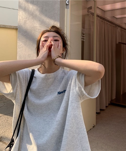 バックプリント ルーズTシャツ S〜3XL ストリート メンズ ポケット付バックプリントロングTシャツ ビッグ