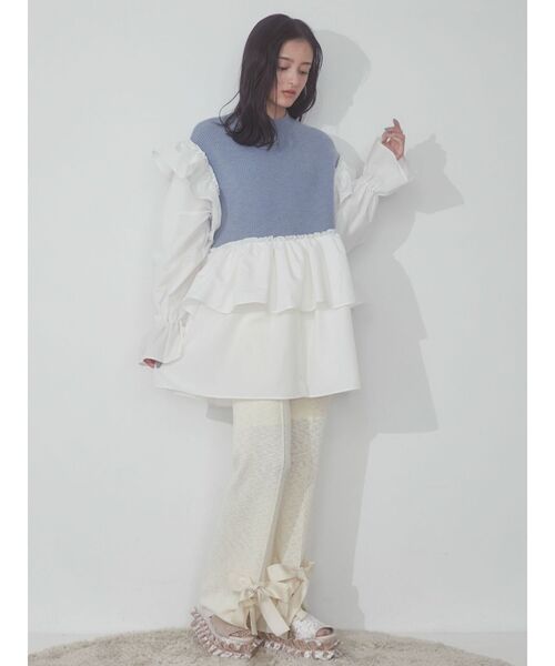 merry jenny（メリージェニー） リボンニットパンツ レディース