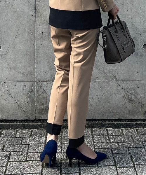 Juemi バイカラーパンツ パンツ 美脚バイカラーパンツ レディース : ZOZOTOWN Yahoo!店