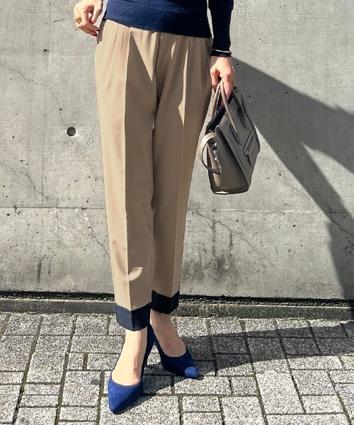Juemi バイカラーパンツ パンツ 美脚バイカラーパンツ レディース : ZOZOTOWN Yahoo!店