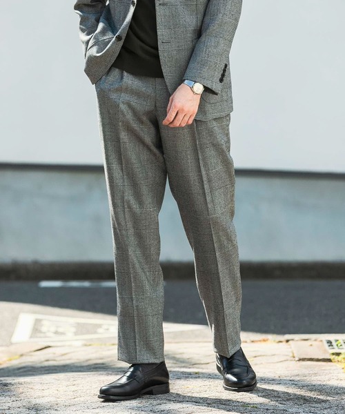 URBAN RESEARCH DOORS スラックス LIFE STYLE TAILOR フラノ