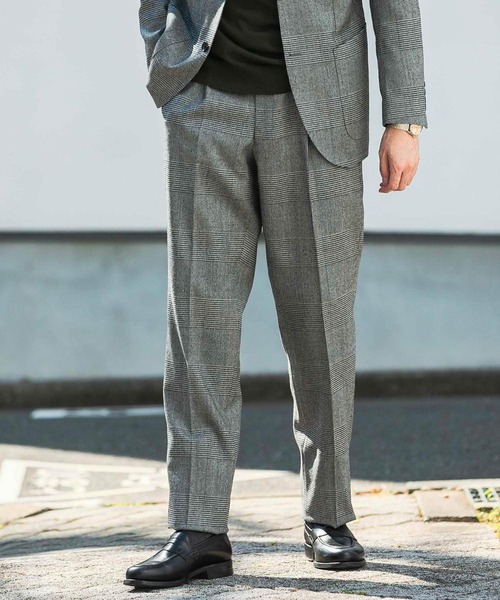 ALAN FLUSSER ブラック リネンパンツ URBAN RESEARCH DOORS スラックス LIFE STYLE TAILOR フラノ