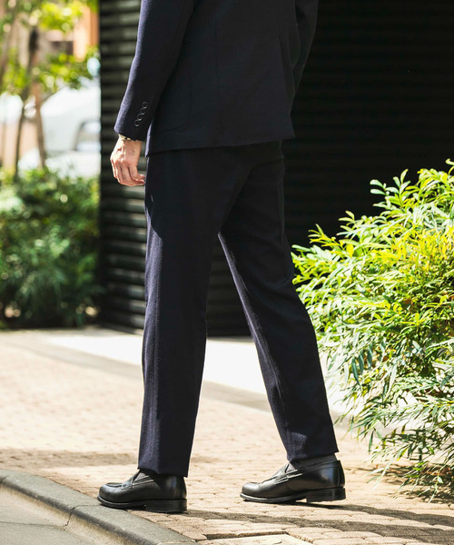 ALAN FLUSSER ブラック リネンパンツ URBAN RESEARCH DOORS スラックス LIFE STYLE TAILOR フラノ