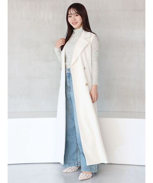 MERCURYDUO ベルト付ロングジレ　S MERCURYDUO ベスト ジレ ベルト付ロングジレ レディース