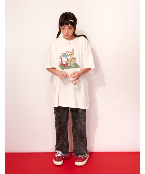 tシャツ 「Little sunny bite」 Ren ＆ Stimpy tee レディース メンズ
