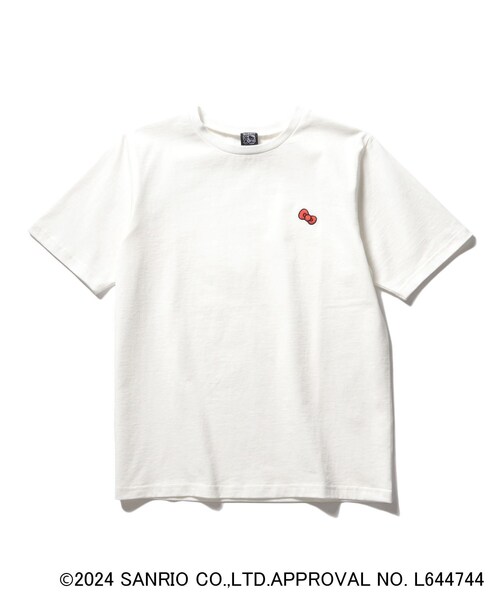 「リボン☆キティ」Tシャツ2枚 OPAQUE.CLIP tシャツ 「ハローキティコラボ」ワンポイントリボン