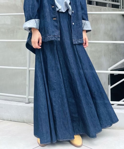 Munich（ミューニック） デニムスカート ウォッシュ5.5オンススラブ