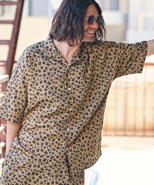 STAMPD レオパードシャツ STAMPD(スタンプド)商品ページ - Leopard Camp Collar Button
