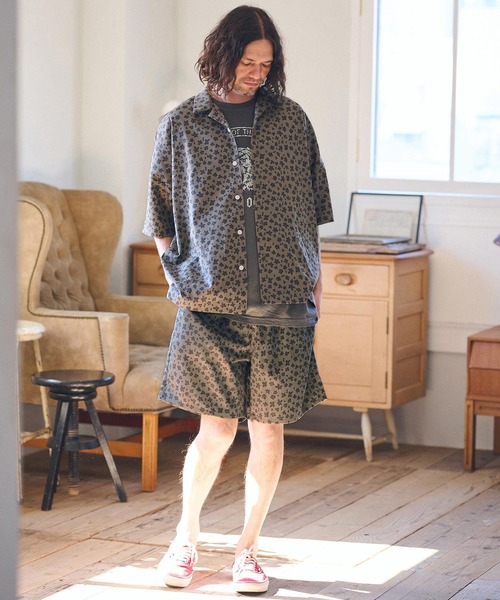 【SAPEur】新品、未使用品　レオパード柄 メッシュシャツ XXL 楽天市場】【中古】SAPEur | サプール ヒョウ柄長袖シャツ