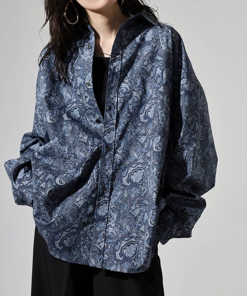 ciaoページ CIAO（チャオ） シャツ ペイズリービッグシャツ メンズ レディース