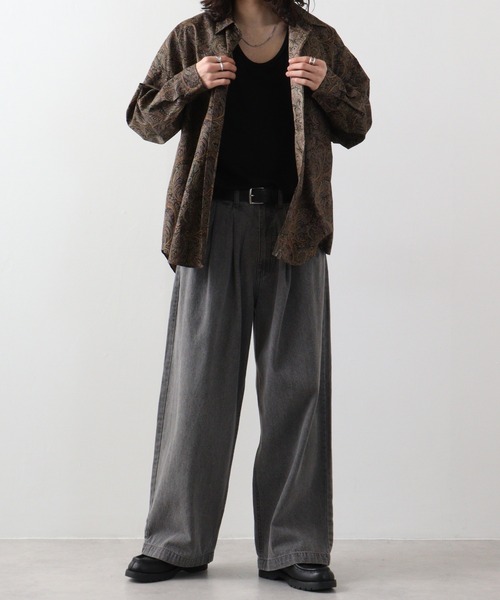 CIAO（チャオ） シャツ ペイズリービッグシャツ メンズ レディース