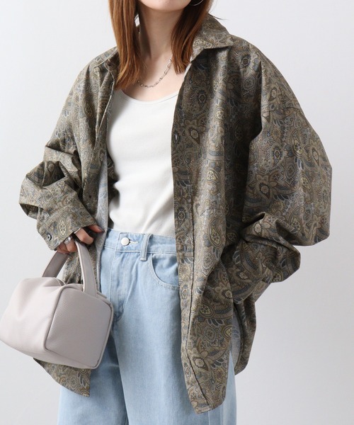 CIAO（チャオ） シャツ ペイズリービッグシャツ メンズ レディース
