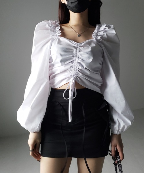 me+em select（ミームセレクト） ブラウス シャツ 「 オフショルに