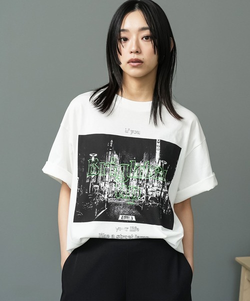 mili an deni（ミリアンデニ） tシャツ 半袖 半袖バンドT レディース