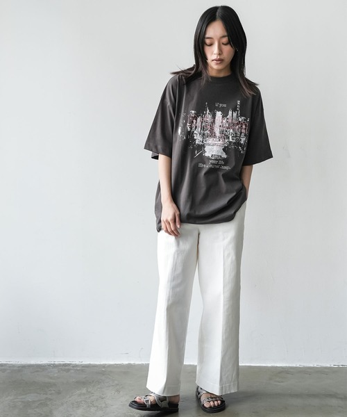 mili an deni（ミリアンデニ） tシャツ 半袖 半袖バンドT レディース
