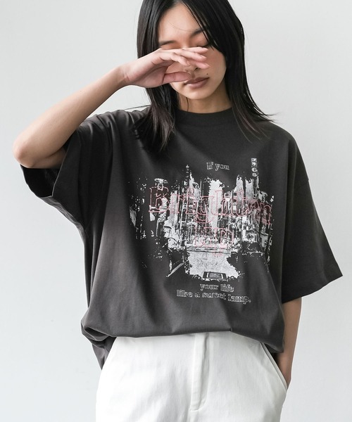 mili an deni（ミリアンデニ） tシャツ 半袖 半袖バンドT レディース