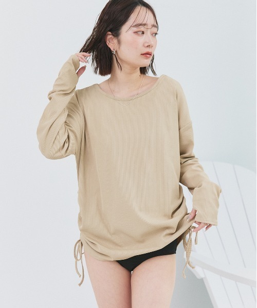 ラッシュガード　トップス ad thie（アドティエ） ラッシュガード リブ素材ラッシュガード